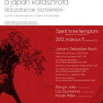 Emlékkoncert – A japán katasztrófa áldozatainak tiszteletére