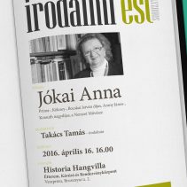 “Parnasszus kortárs apostolai” – Irodalmi est sorozat Jókai Annával Veszprémben