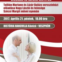 Bicskám és szívem kinyitva – versszínházi előadás a Historia Hangvillában