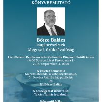 Könyvbemutató // Bősze Balázs új kötete